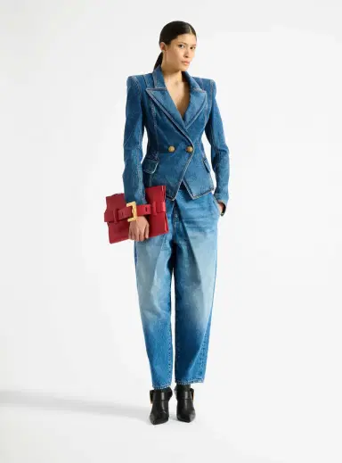 Balmain Anthem smooth leather clutch | Thumbnail 2 Balmain Anthem smooth leather clutch | Thumbnail 2