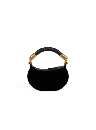 Balmain Mini Ebene Insect bag in embroidered velvet | Thumbnail 4