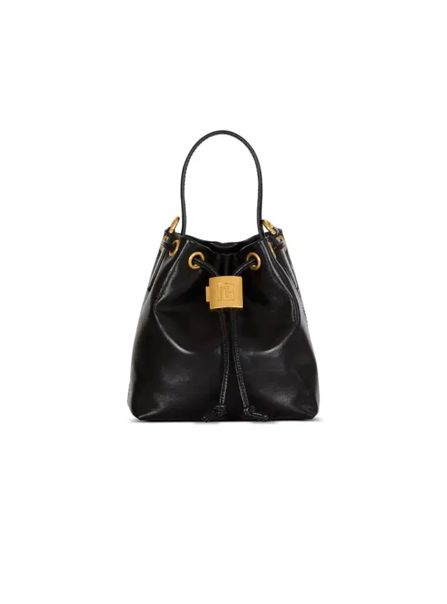 Balmain Mini Pulse Bucket bag in smooth leather