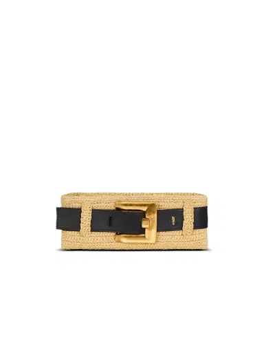 Balmain Anthem clutch bag in smooth leather and crochet | Thumbnail 8
