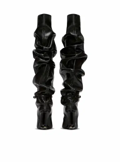 Balmain No Wedge textured leather thigh-high boots with tassel | Thumbnail 4 Balmain No Wedge textured leather thigh-high boots with tassel | Thumbnail 4