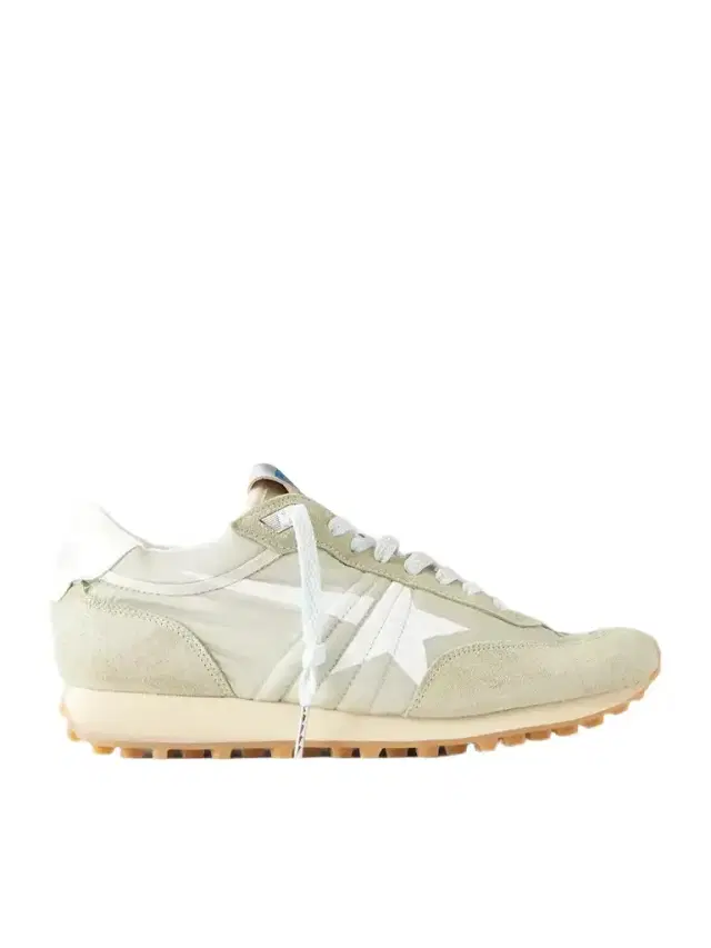 Golden Goose Running Marathon Suede-trimmed Shell Sneakers