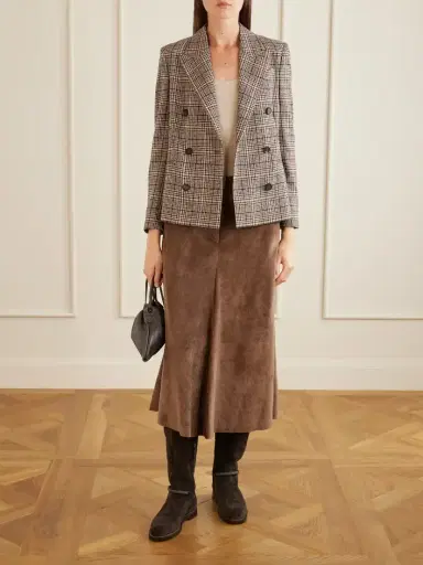 Brunello Cucinelli Embellished Corduroy Midi Skirt | Thumbnail 2
