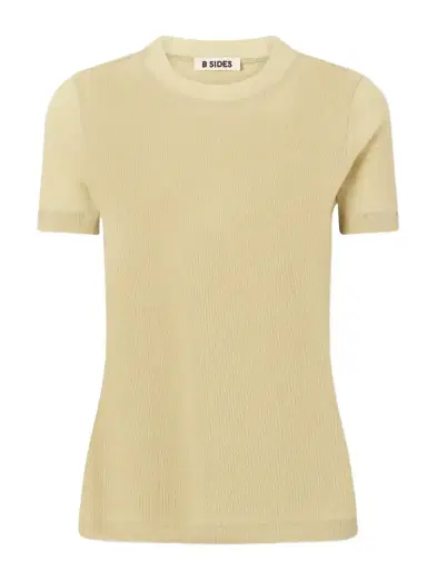 B SIDES Vivien Ribbed Cotton-blend T-shirt | Thumbnail 1 B SIDES Vivien Ribbed Cotton-blend T-shirt | Thumbnail 1