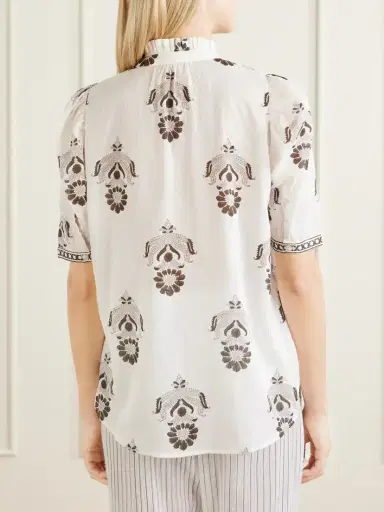 ALIX OF BOHEMIA Winnie Java Cactus Printed Cotton-voile Shirt | Thumbnail 4 ALIX OF BOHEMIA Winnie Java Cactus Printed Cotton-voile Shirt | Thumbnail 4