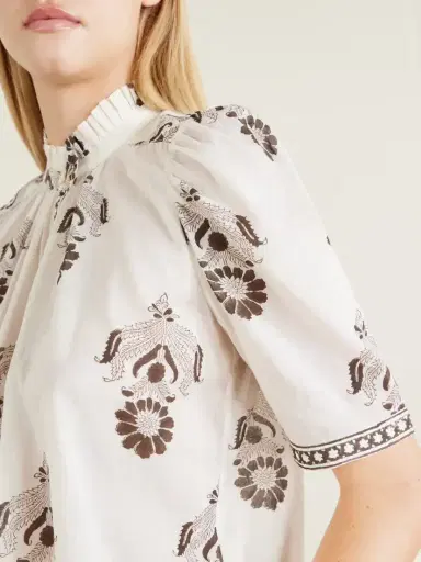 ALIX OF BOHEMIA Winnie Java Cactus Printed Cotton-voile Shirt | Thumbnail 5 ALIX OF BOHEMIA Winnie Java Cactus Printed Cotton-voile Shirt | Thumbnail 5