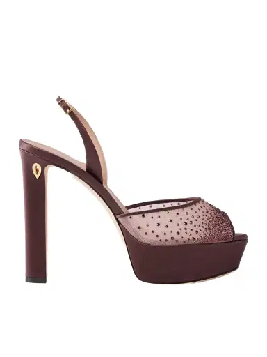 Jennifer Chamandi Antonio 130 Crystal-embellished Mesh Sandals | Thumbnail 1 Jennifer Chamandi Antonio 130 Crystal-embellished Mesh Sandals | Thumbnail 1