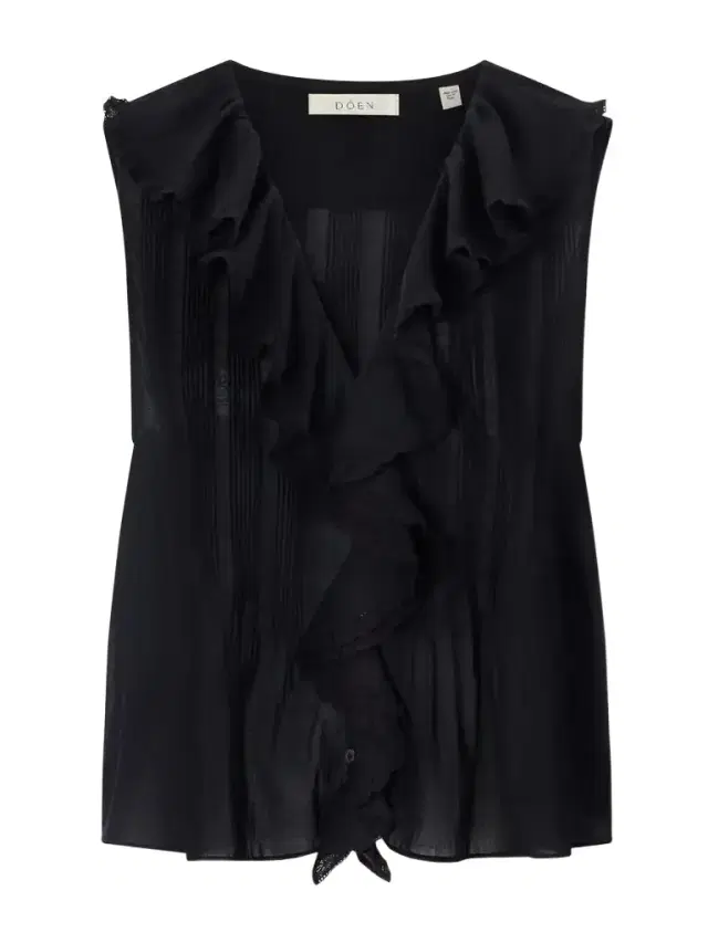 Hilda Ruffled Embroidered Organic Cotton Top
