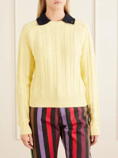 Versace Cable-knit Cotton Sweater | Thumbnail 3 Versace Cable-knit Cotton Sweater | Thumbnail 3