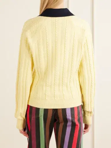 Versace Cable-knit Cotton Sweater | Thumbnail 4 Versace Cable-knit Cotton Sweater | Thumbnail 4