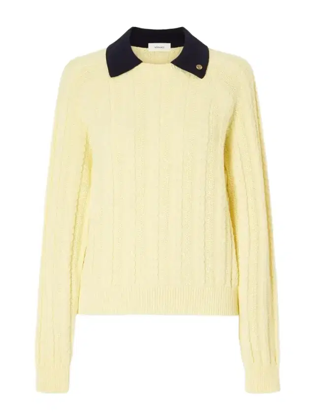 Versace Cable-knit Cotton Sweater