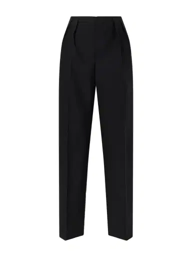 Jil Sander Pleated Wool Straight-leg Pants | Thumbnail 1 Jil Sander Pleated Wool Straight-leg Pants | Thumbnail 1