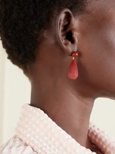 LIÉ STUDIO The Lola Mookaite And Sterling Silver Earrings | Thumbnail 2 LIÉ STUDIO The Lola Mookaite And Sterling Silver Earrings | Thumbnail 2