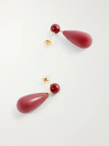 LIÉ STUDIO The Lola Mookaite And Sterling Silver Earrings | Thumbnail 3 LIÉ STUDIO The Lola Mookaite And Sterling Silver Earrings | Thumbnail 3