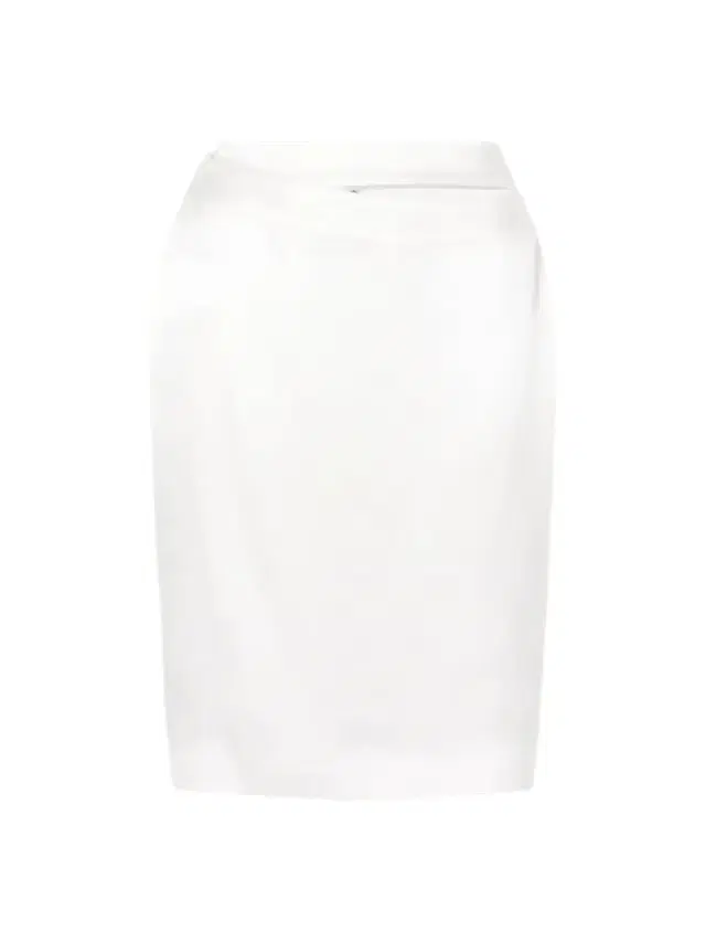 June Cut-out Silk-satin Knee-length Skirt