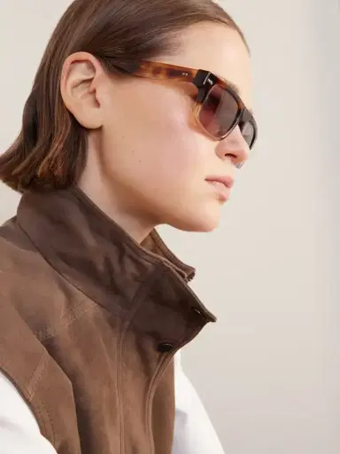 Brunello Cucinelli Aviator-style Tortoiseshell Acetate Sunglasses | Thumbnail 5 Brunello Cucinelli Aviator-style Tortoiseshell Acetate Sunglasses | Thumbnail 5