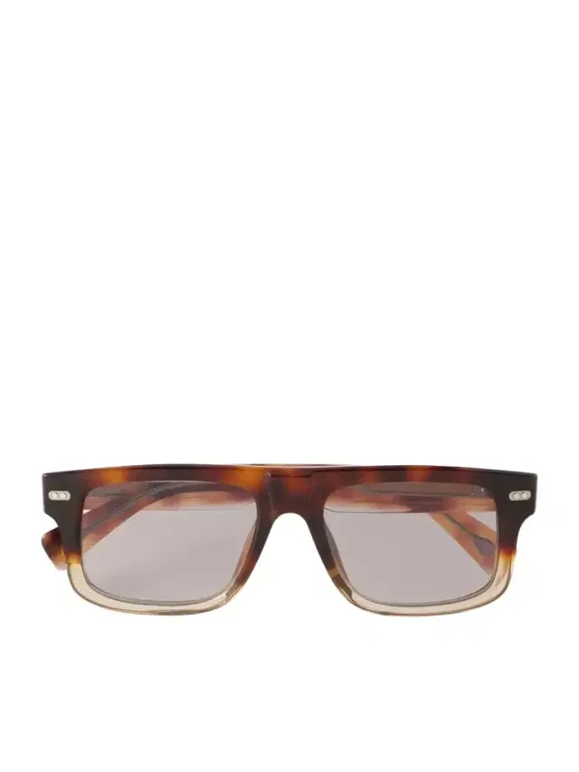 Brunello Cucinelli Aviator-style Tortoiseshell Acetate Sunglasses