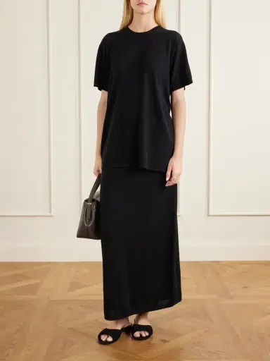 TOTEME Lyocell And Cashmere-blend Maxi Skirt | Thumbnail 2
