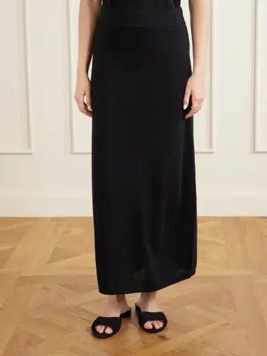 TOTEME Lyocell And Cashmere-blend Maxi Skirt | Thumbnail 3
