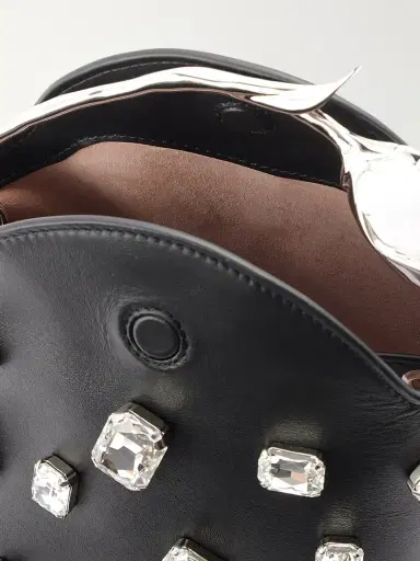 Erdem Bloom Mini Crystal-embellished Leather Clutch | Thumbnail 6