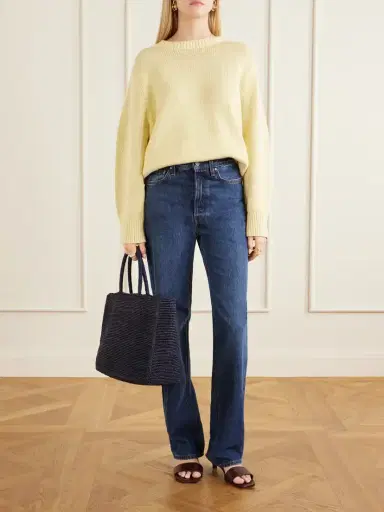 TOTEME Logo-appliquéd Mid-rise Straight-leg Jeans | Thumbnail 2 TOTEME Logo-appliquéd Mid-rise Straight-leg Jeans | Thumbnail 2