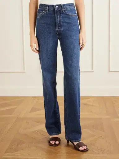 TOTEME Logo-appliquéd Mid-rise Straight-leg Jeans | Thumbnail 3 TOTEME Logo-appliquéd Mid-rise Straight-leg Jeans | Thumbnail 3