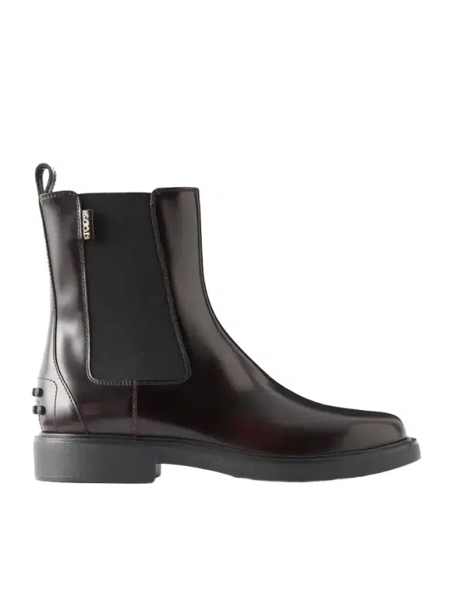 Tod's Studded Glossed-leather Chelsea Boots