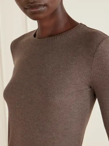 Max Mara Salmone Ribbed Jersey T-shirt | Thumbnail 5