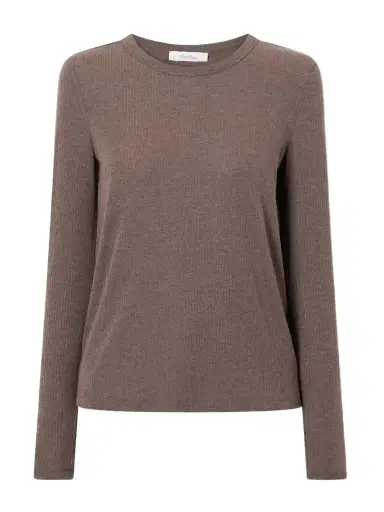 Max Mara Salmone Ribbed Jersey T-shirt | Thumbnail 1
