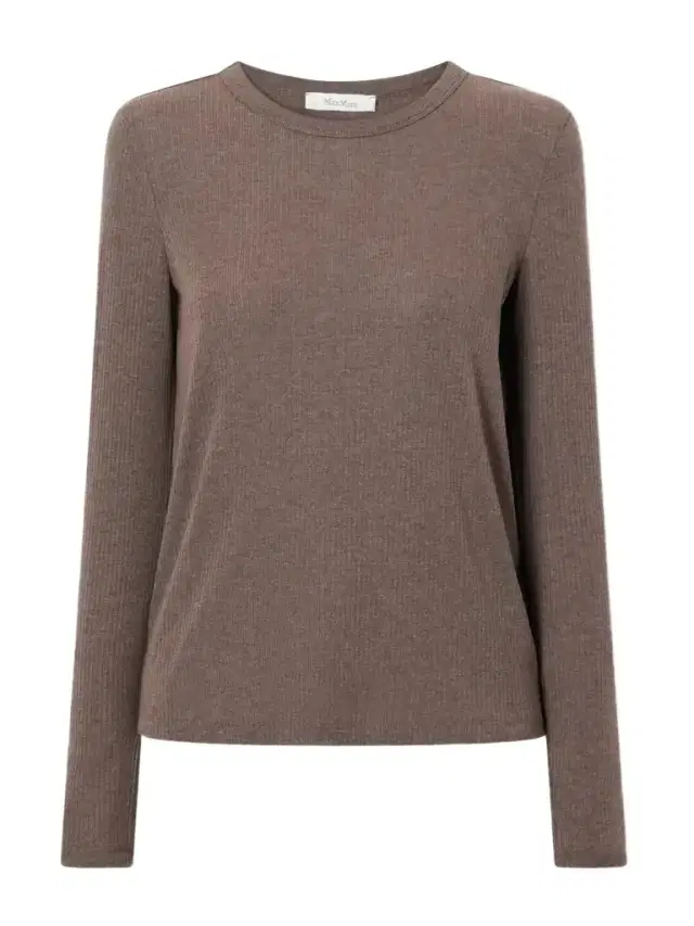Max Mara Salmone Ribbed Jersey T-shirt