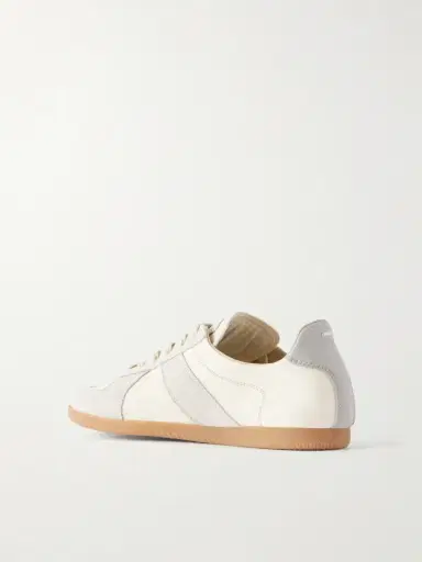 Maison Margiela Replica Suede-trimmed Textured-leather Sneakers | Thumbnail 3 Maison Margiela Replica Suede-trimmed Textured-leather Sneakers | Thumbnail 3