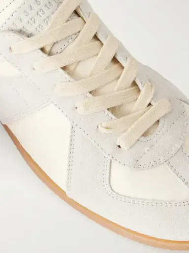 Maison Margiela Replica Suede-trimmed Textured-leather Sneakers | Thumbnail 5 Maison Margiela Replica Suede-trimmed Textured-leather Sneakers | Thumbnail 5