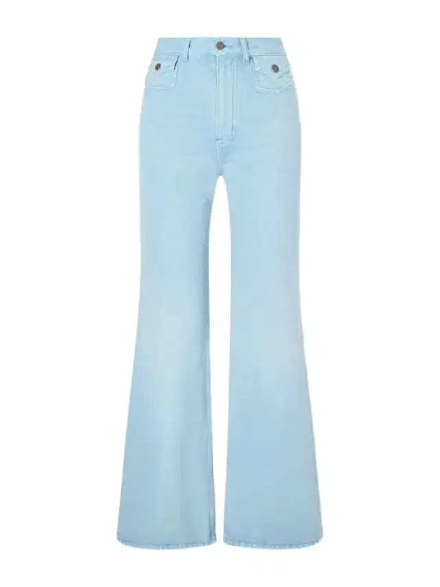 Chloé Embroidered Mid-rise Wide-leg Jeans