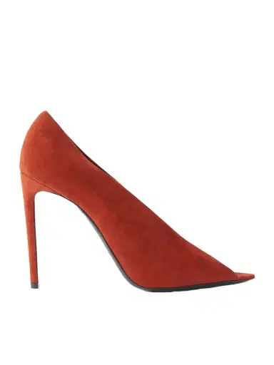 Valentino Garavani Révélé 105 Open-toe Suede Pumps | Thumbnail 1 Valentino Garavani Révélé 105 Open-toe Suede Pumps | Thumbnail 1