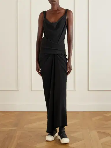 Rick Owens Draped Cady Maxi Dress | Thumbnail 2