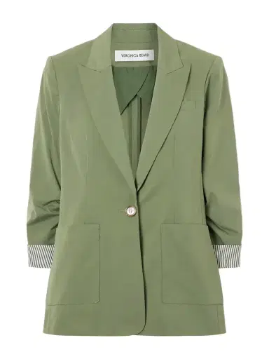 Veronica Beard Mcallin Dickey Cotton-blend Poplin Blazer | Thumbnail 1 Veronica Beard Mcallin Dickey Cotton-blend Poplin Blazer | Thumbnail 1