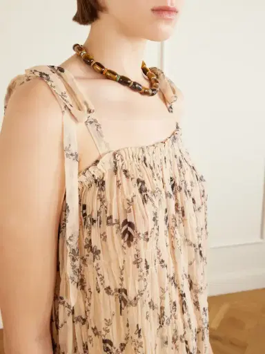 ALIX OF BOHEMIA Emrys Shadow Floral-print Gathered Midi Dress | Thumbnail 4 ALIX OF BOHEMIA Emrys Shadow Floral-print Gathered Midi Dress | Thumbnail 4