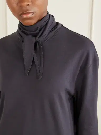 Lemaire Tie-detailed Cotton-jersey Blouse | Thumbnail 5 Lemaire Tie-detailed Cotton-jersey Blouse | Thumbnail 5