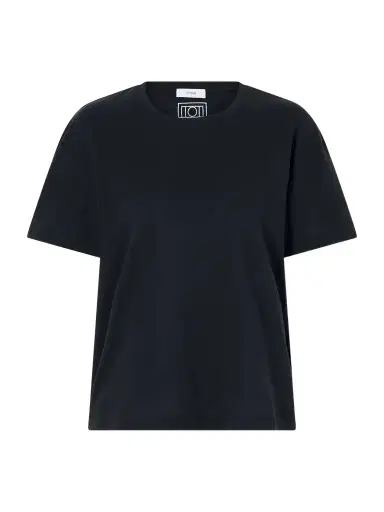 TOTEME Logo-embroidered Organic Cotton T-shirt | Thumbnail 1 TOTEME Logo-embroidered Organic Cotton T-shirt | Thumbnail 1