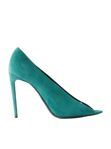 Valentino Garavani Révélé 105 Open-toe Suede Pumps | Thumbnail 1 Valentino Garavani Révélé 105 Open-toe Suede Pumps | Thumbnail 1