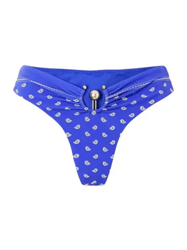 Christopher Esber Orbit Embellished Bandana-print Bikini Briefs | Thumbnail 1 Christopher Esber Orbit Embellished Bandana-print Bikini Briefs | Thumbnail 1
