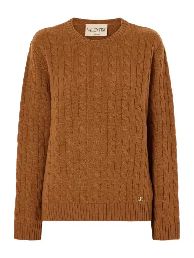 Valentino Garavani Cable-knit Cashmere Sweater | Thumbnail 1