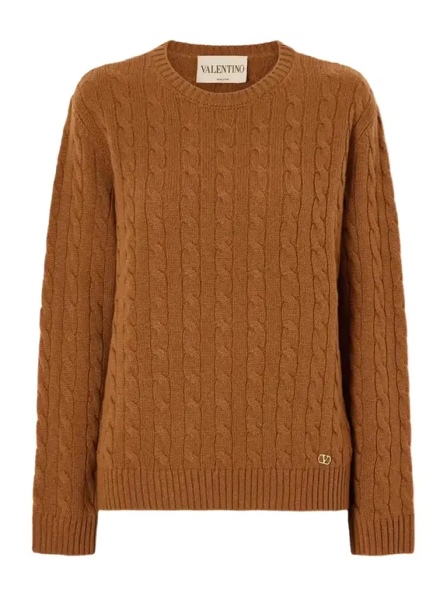 Valentino Garavani Cable-knit Cashmere Sweater