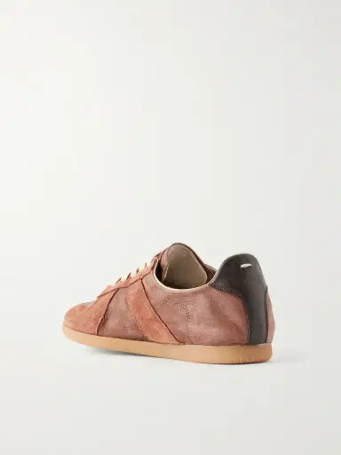 Maison Margiela Replica Suede-trimmed Textured-leather Sneakers | Thumbnail 3 Maison Margiela Replica Suede-trimmed Textured-leather Sneakers | Thumbnail 3