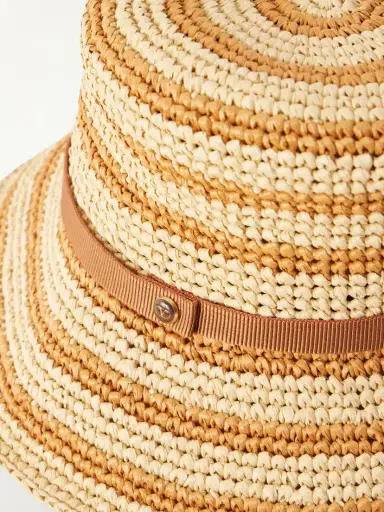 Valentino Garavani Vlogo Raffia-effect Bucket Hat | Thumbnail 3