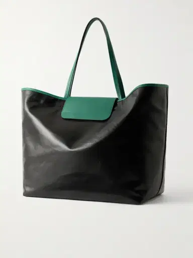 Versace Logo-appliquéd Leather-trimmed Coated-canvas Tote | Thumbnail 4 Versace Logo-appliquéd Leather-trimmed Coated-canvas Tote | Thumbnail 4
