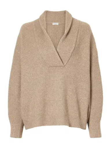 Brunello Cucinelli Ribbed-knit Cashmere Sweater | Thumbnail 1 Brunello Cucinelli Ribbed-knit Cashmere Sweater | Thumbnail 1