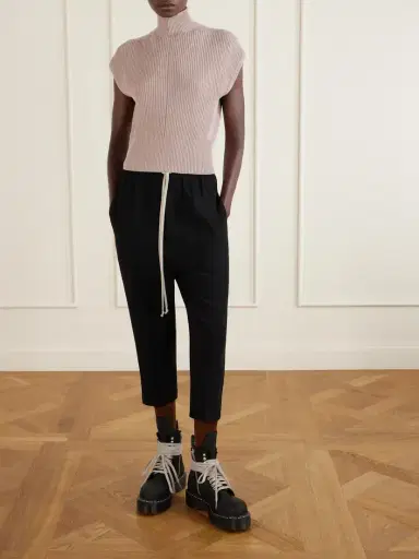 Rick Owens Ribbed Wool Turtleneck Top | Thumbnail 2 Rick Owens Ribbed Wool Turtleneck Top | Thumbnail 2