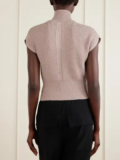 Rick Owens Ribbed Wool Turtleneck Top | Thumbnail 3 Rick Owens Ribbed Wool Turtleneck Top | Thumbnail 3