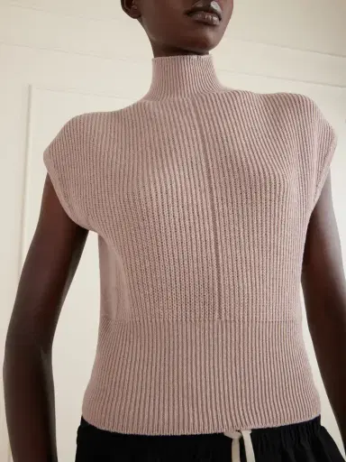 Rick Owens Ribbed Wool Turtleneck Top | Thumbnail 4 Rick Owens Ribbed Wool Turtleneck Top | Thumbnail 4